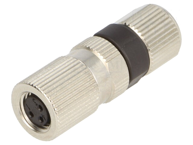 Connector: M8; vrouwelijk; PIN: 3; recht; voor draad; stekker; 4A Connector: M8; vrouwelijk; PIN: 3; recht; voor draad; stekker; 4A